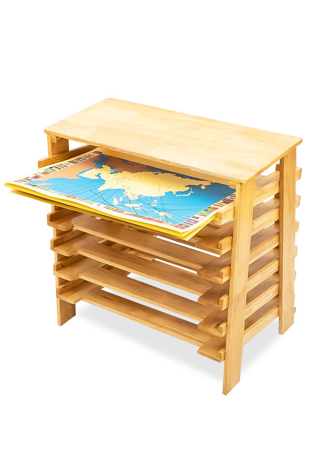 Puzzle Map Shelf